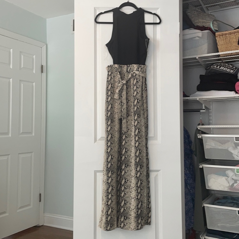 Snakeskin jumpsuit